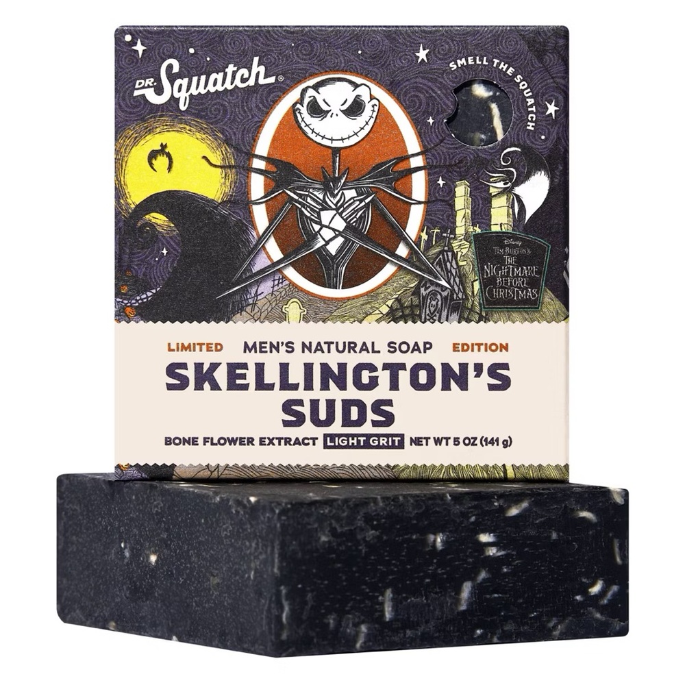 DR. SQUATCH nwt Bar Soap - Skellington Suds - 5oz nightmare before Christmas